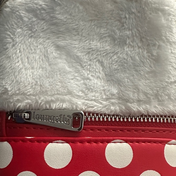 Disney Loungefly Minnie Mouse Polka Dot Stocking Bag - Picture 5 of 6